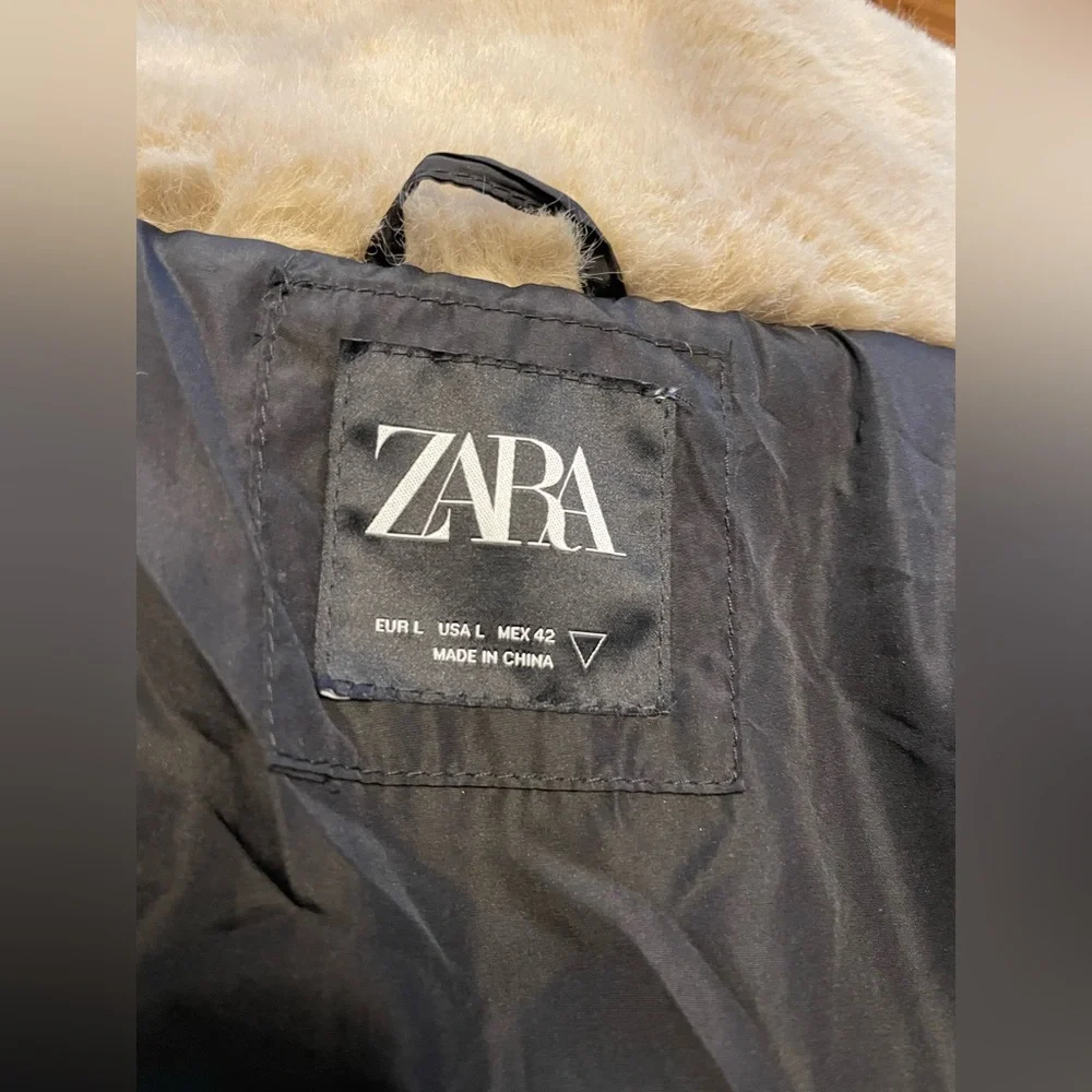 ZARA Jacket Men Popular CROPPED FLEECE JACKET zip up into this Soft and warm❤️ - Picture 7 of 8